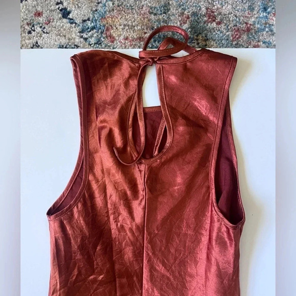 House of Harlow 1960 Rust Sleeveless Dress Women Size XS - Picture 6 of 7